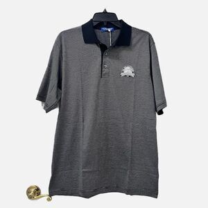 The Open Championship St. Andrews 2015 Blue Striped Polo Size Medium NWT
